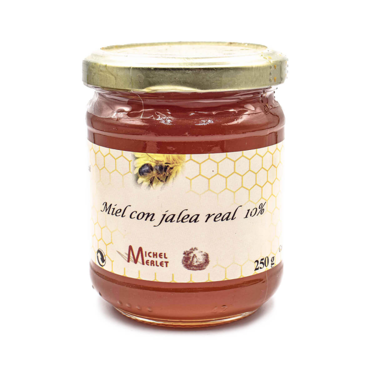 Hiszpański miód akacjowy z mleczkiem pszczelim 250g