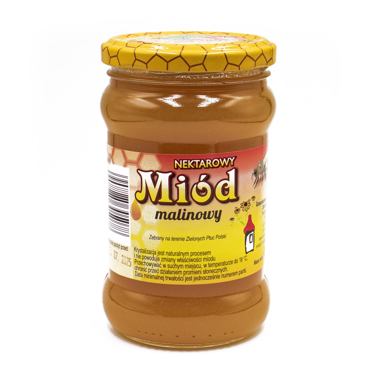 Polski miód malinowy 400g