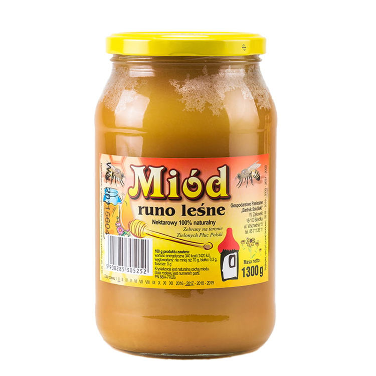 Polski miód Runo Leśne 1300g