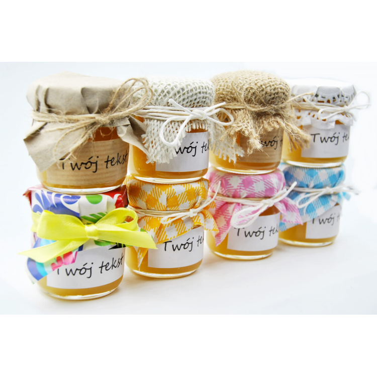 Mini miodek różowa kratka 50g