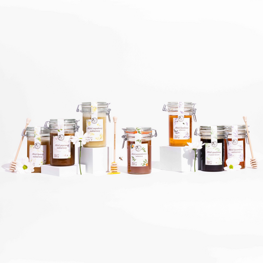 Miód faceliowy w słoiku z klamrą 550g