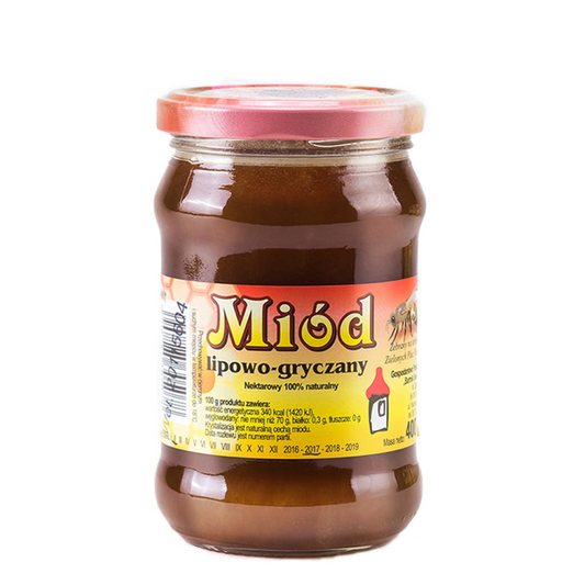 Polski miód lipowo-gryczany 400g